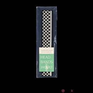 NEW Headbands of Hope Athletic Headband Black White Checkered Checkerboard Retro